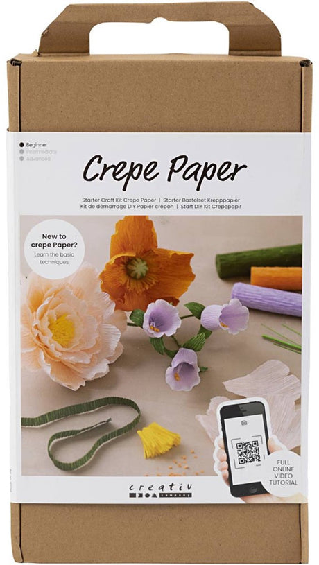 Creativ company crêpepapier bloemen maken kit