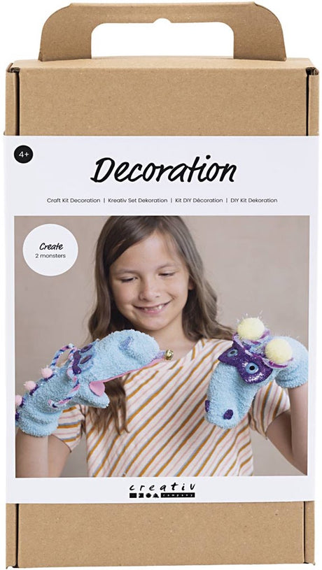 Creativ company cc hobbyset decoratie 2 sokkenmonsters