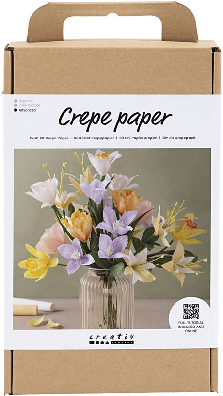 Creativ company hobbyset crepepapier bloemen maken