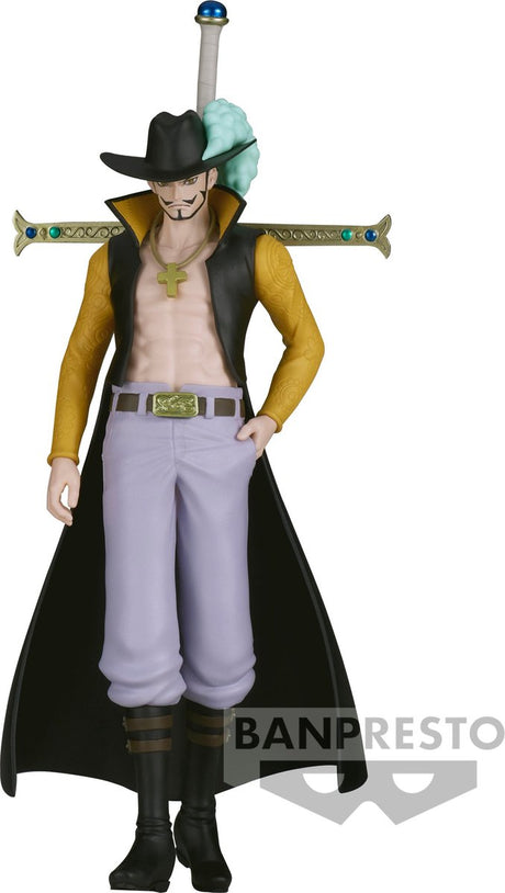 Banpresto one piece - the shukko - dracule mihawk statue 16cm