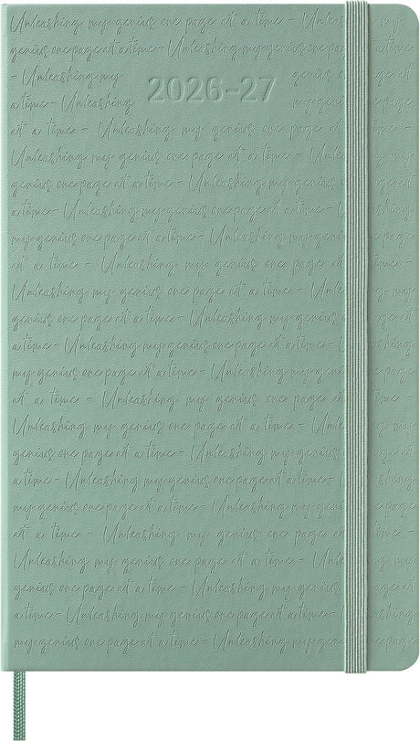 Moleskine 18 maanden agenda - 2026 27 - wekelijks - large - harde kaft - sage groen