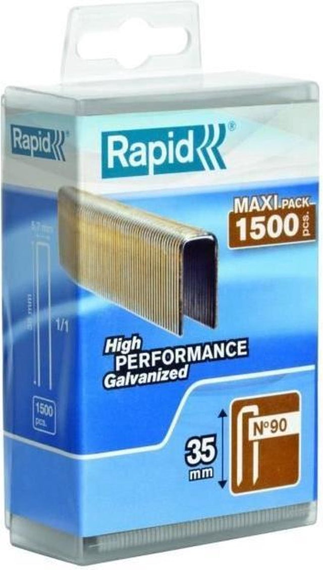 Rapid 5000126 nieten - no. 90 - gegalvaniseerd - 35mm (1500st)