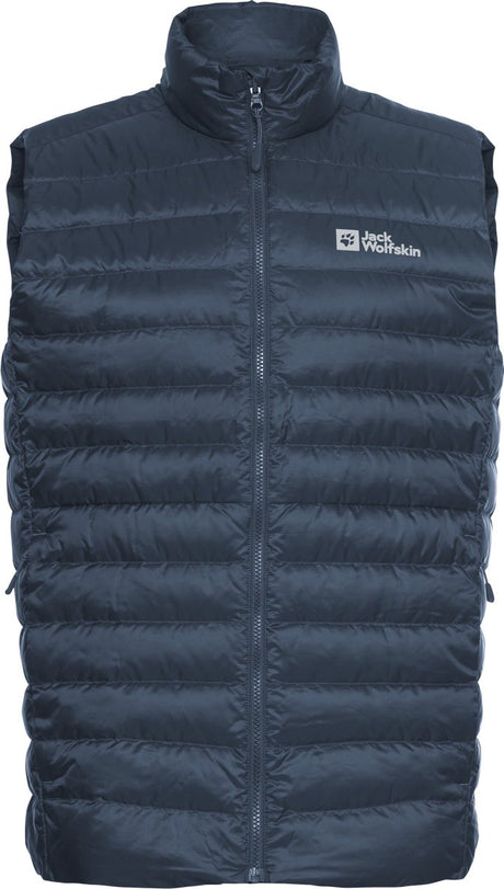 Jack wolfskin pilvi down vest m rds heren outdoorbodywarmer-midnight sky s