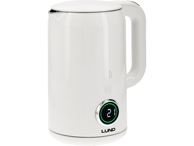 Lund elektrische ketel 1,7l witte temperatuurregeling