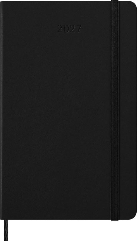 Moleskine 12 maanden agenda - 2027 - professional wekelijks - verticaal large - harde kaft - zwart