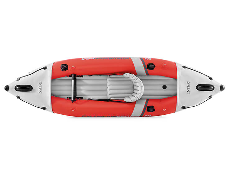 opblaaskajak Excursion Pro K1 305 cm vinyl rood 3-delig