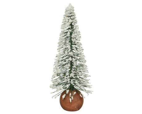 Decoris mini kerstboom met sneeuw dia7x22cm