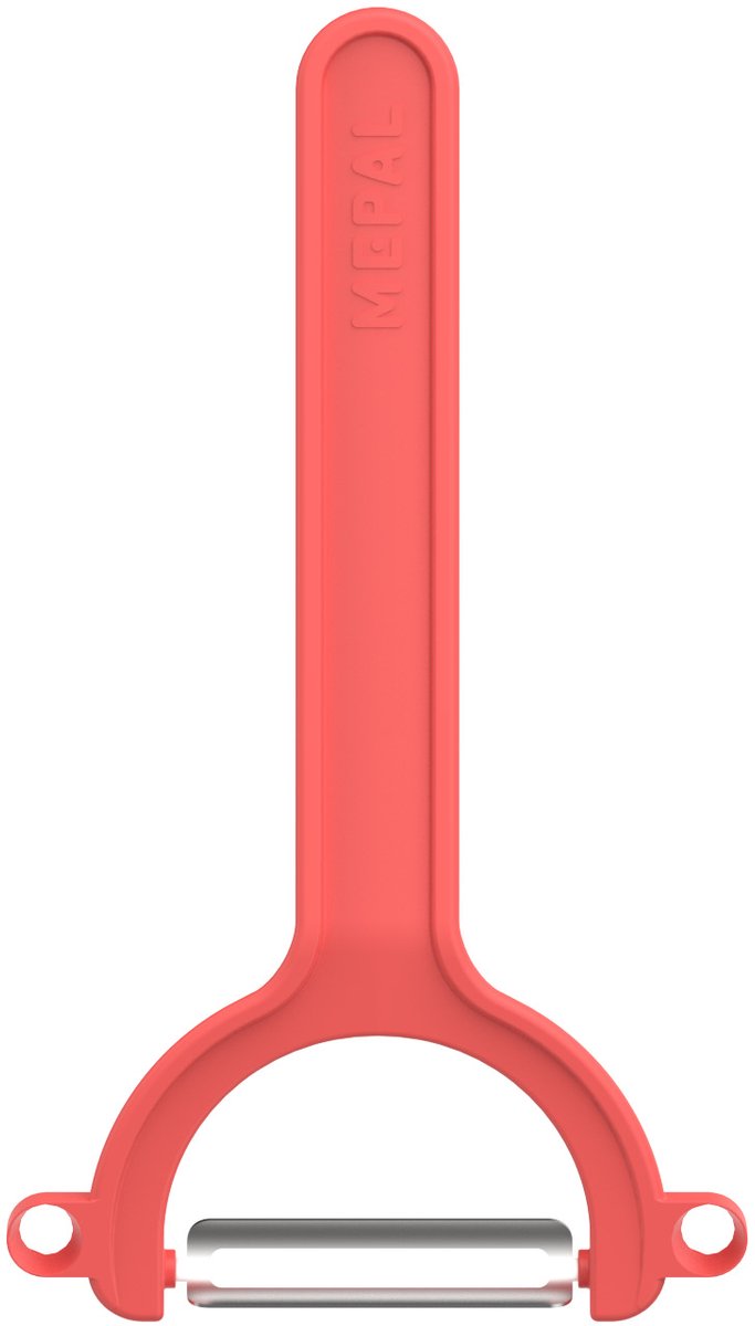 Mepal dunschiller rvs chef it - 17 cm - aardappelschiller - scherpe messen - vaatwasmachinebestendig - keukengerei - coral