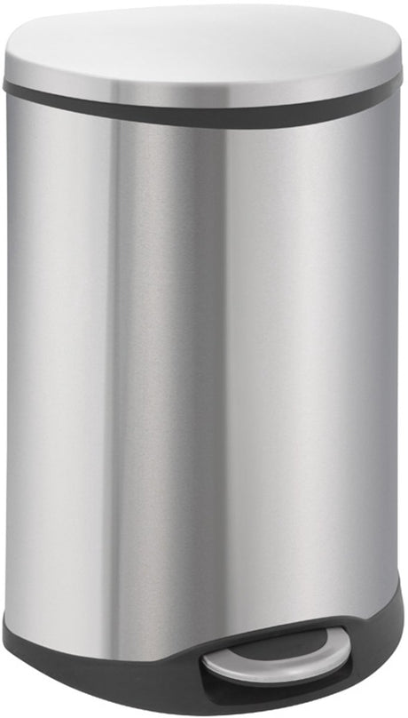 Eko - shell bin pedaalemmer 50 liter - stainless steel plastic - mat rvs - prullenbak