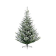 Everlands kunstkerstboom liberty spruce besneeuwd 150cm hoog diameter 122 cm