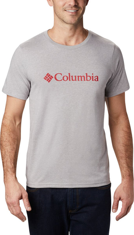 Columbia csc basic logo™ short sleeve t-shirt - shirt heren - t-shirt korte mouwen - grijs - maat m