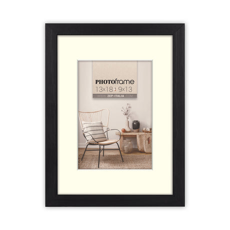 Zep fotolijst v4568b malmo black 10x15 15x20 cm