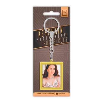 Zep foto sleutelhanger aa9s silver 35x45 mm