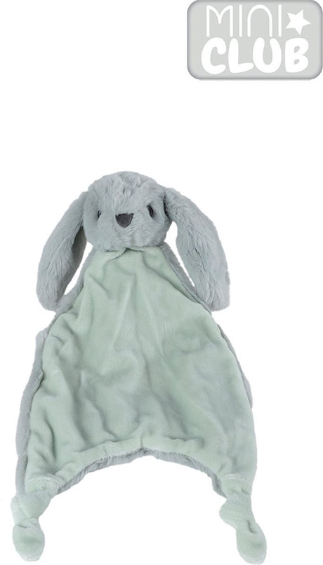 Mini club knuffeldoekje konijn met knoopjes pluche grijsgroen 38cm