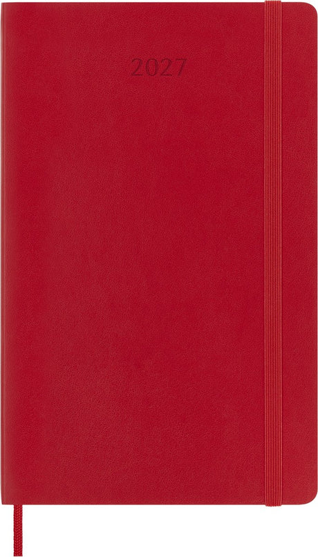 Moleskine 12 maanden agenda - 2027 - dagelijks - large - zachte kaft - rood