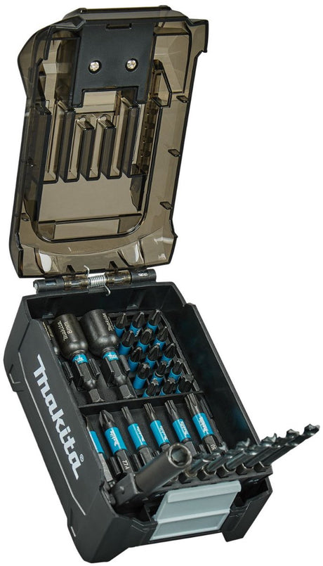 Makita 31-delig impact black slagschroefbitset in accuvormige houder - e-22850