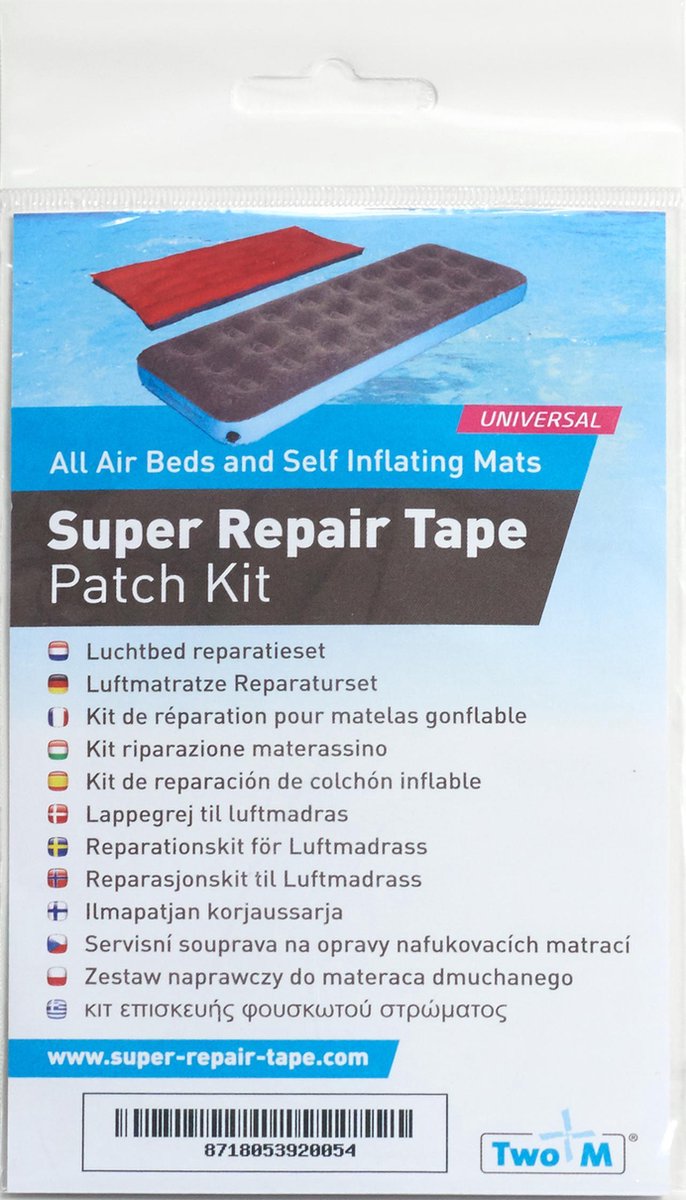 Tear-aid super reparatietape - repair tape - patch kit - 7-delig