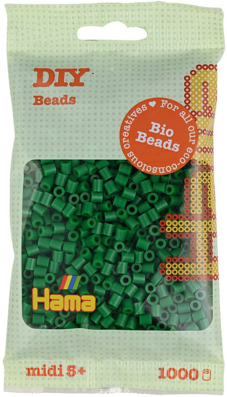 Hama midi nova strijkkralen - groen (010), 1000st.
