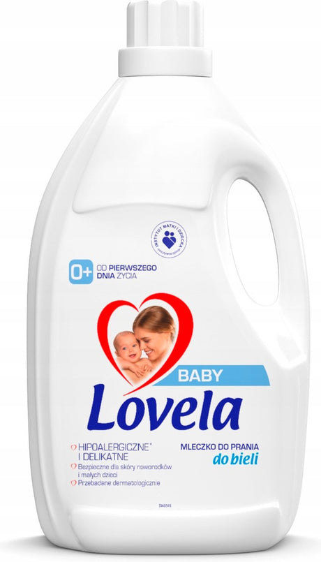 Lovela - wasmiddel - hypoallergene melk - voor het wassen van baby witte kleding - 4,5l