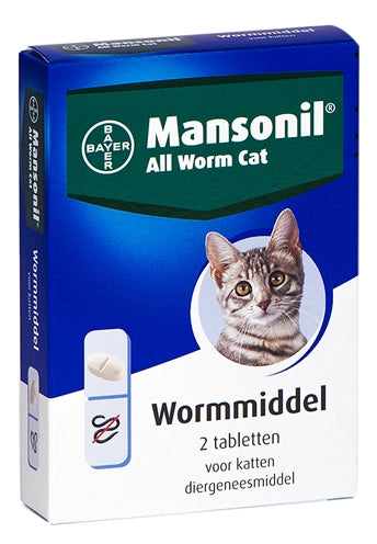 Mansonil Kat all worm tabletten