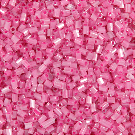 Creativ company http: www.cchobby.nl rocailles-2-cut-d-1-7-mm-afm-15-0-gatgrootte-0-5-mm-roze-500-gr-1-zak