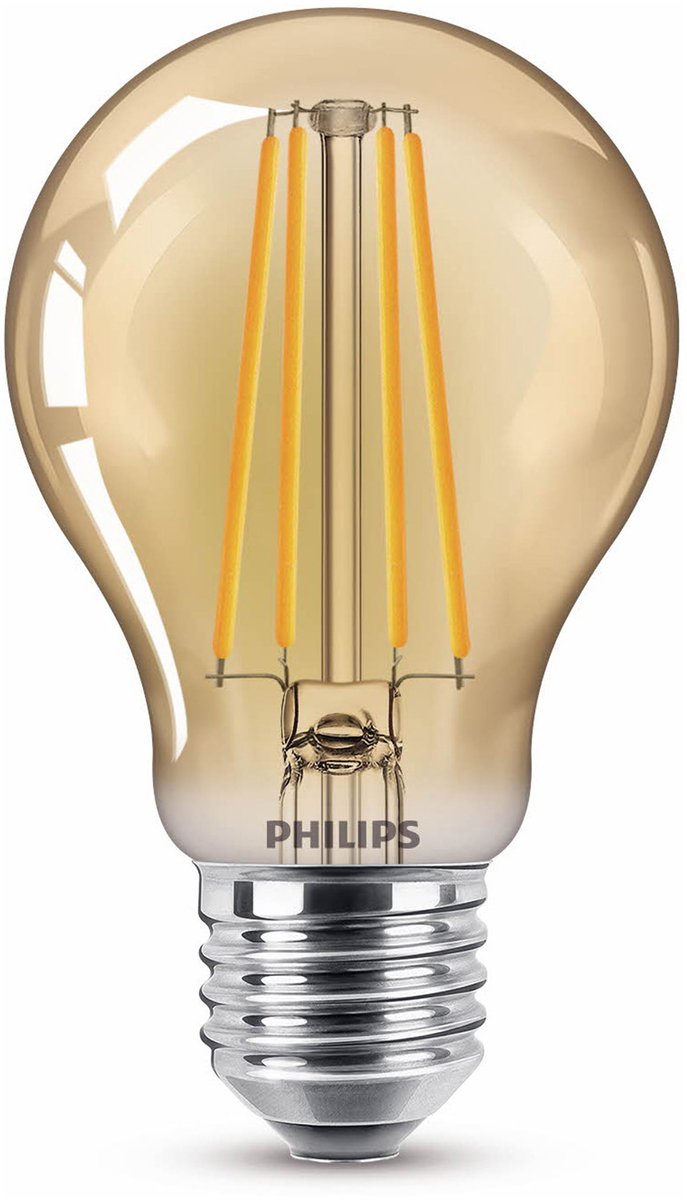 Philips led lamp goud - 48 w - e27 - extra warmwit licht