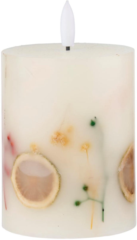 Arti casa led candle dried flowers