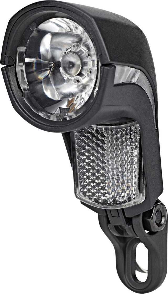 Busch + müller lumotec upp t senso plus koplamp, zwart transparant