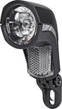 Busch + müller lumotec upp t senso plus koplamp, zwart transparant