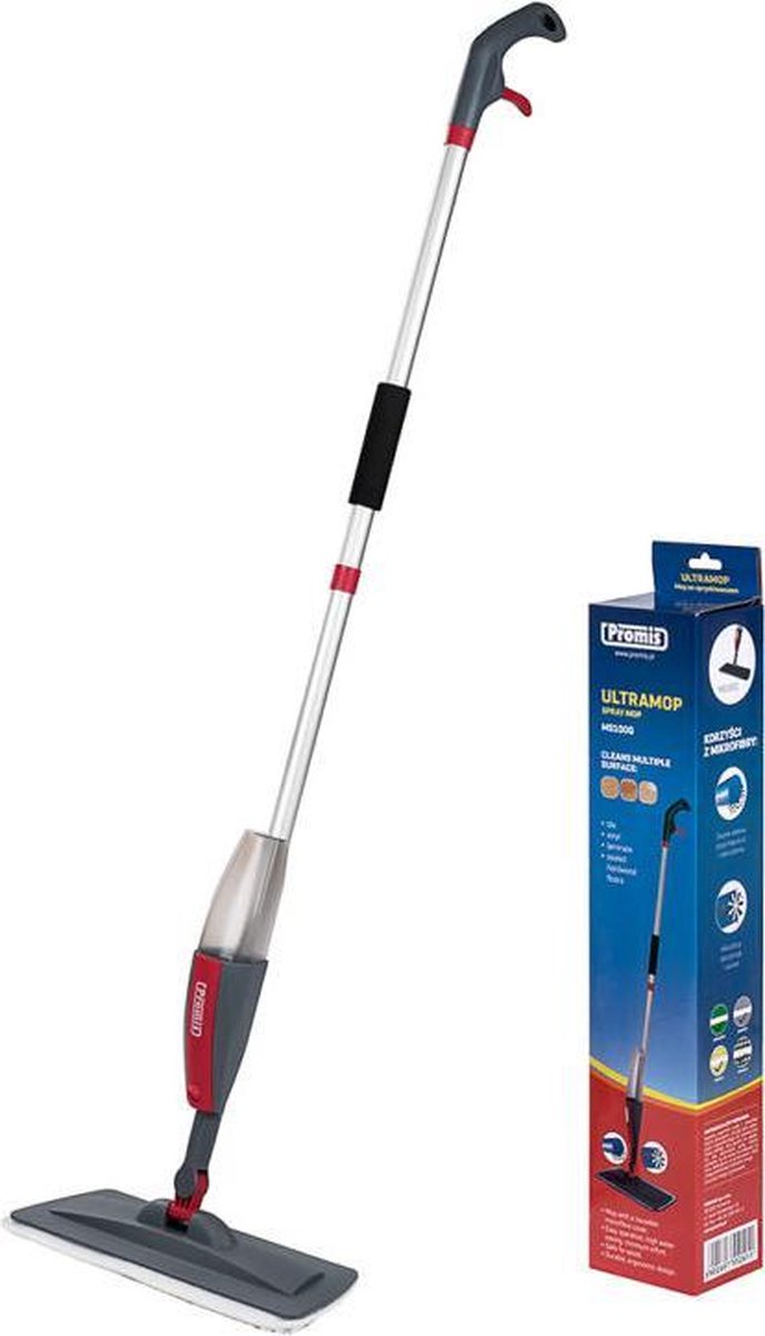 Promis spray mop dweil - geschikt voor diverse oppervlakten - parket - laminaat - marmer e.a.