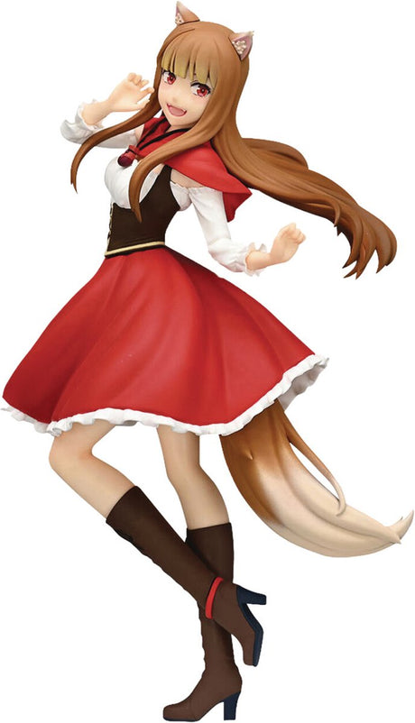 Furyu spice and wolf trio-try-it pvc statue holo red hood ver. 21 cm beeld