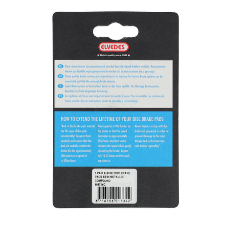Schijfremblokset Elvedes metalic carbon Magura MT2, MT4, MT6, MT8 (1 paar)