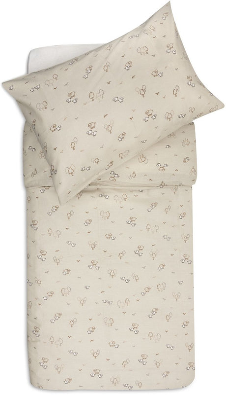 Jollein dekbedovertrek met sloop - 100x140cm - woolly