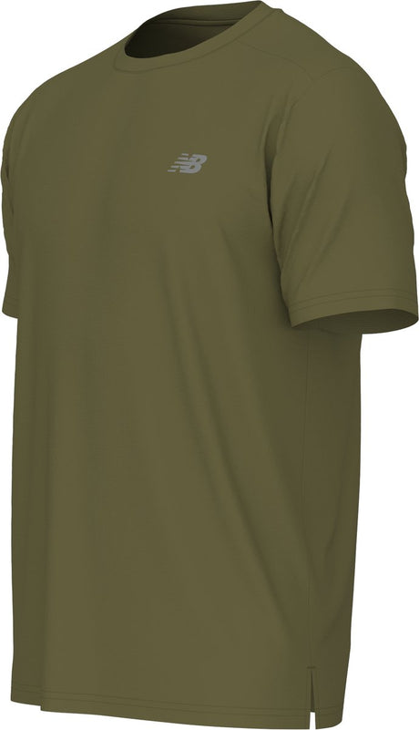 New balance sport essential t-shirt heren sportshirt - green 2xl