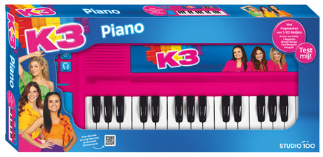 K3 speelgoedinstrument - piano met drumpad - met fragmenten van 5 liedjes - inclusief batterijen