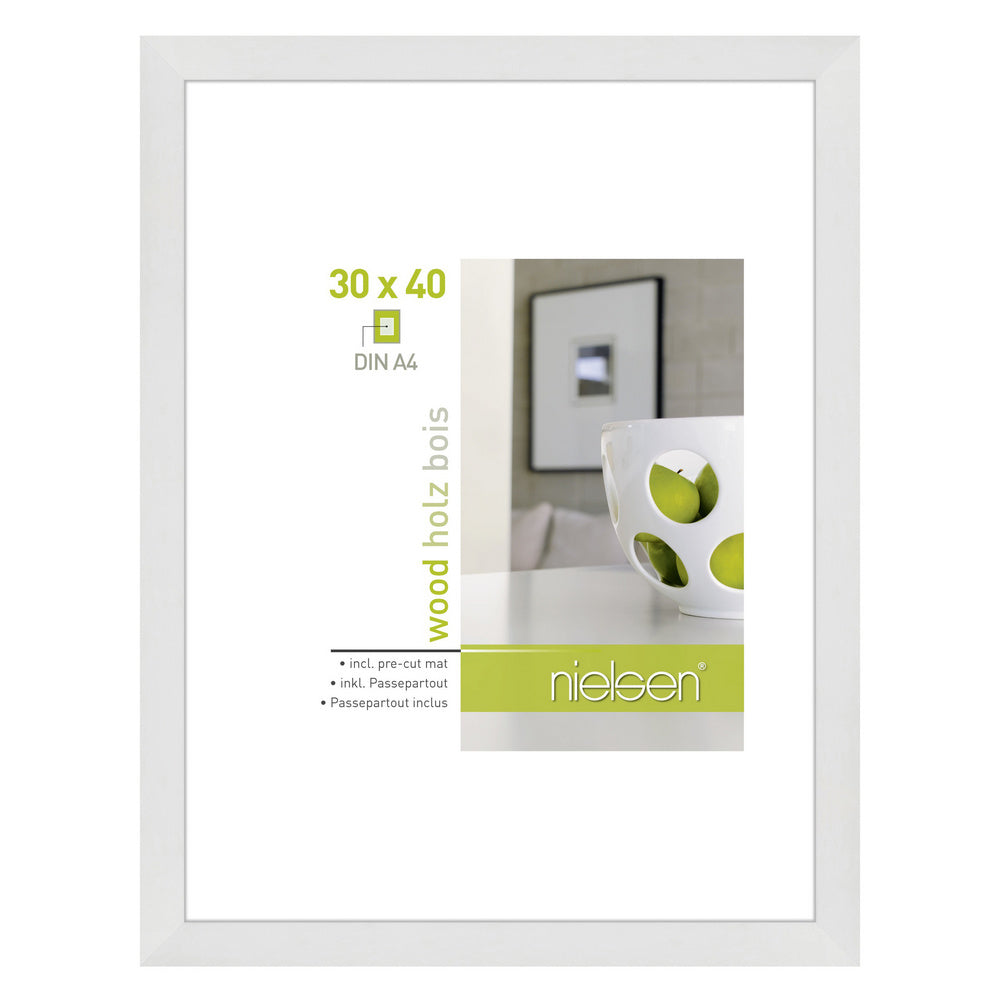 Nielsen design nielsen fotolijst 8988017 apollon wit 30x40 21x29,7 cm