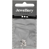 Creativ Company Space kralen afm. 5x5x7 mm gatgrootte 1 mm verzilverd 3 stuks 1 doos