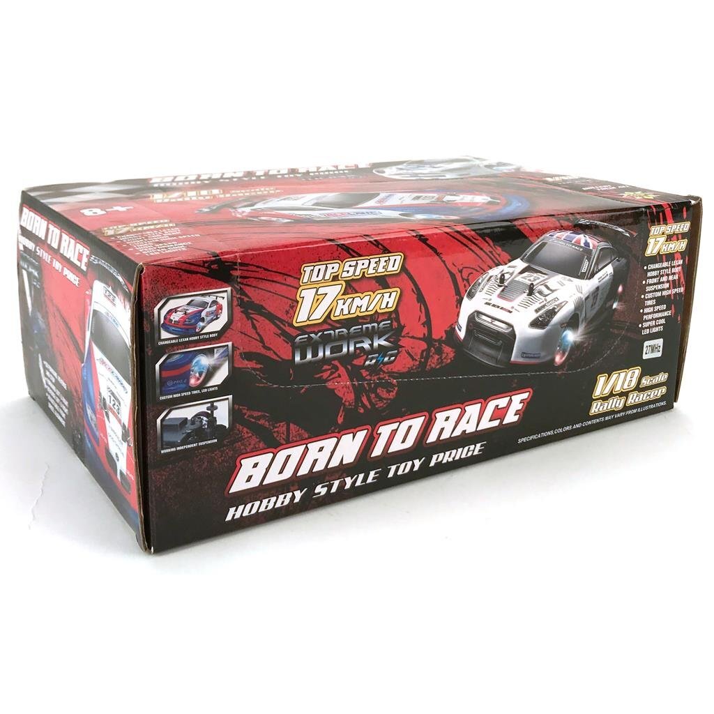 Basic Born to Race Work RC Raceauto met Licht 1:18