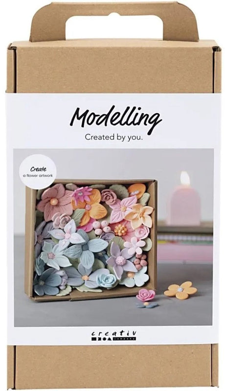 Creativ company hobbyset bloemen boetseren pastelkleuren