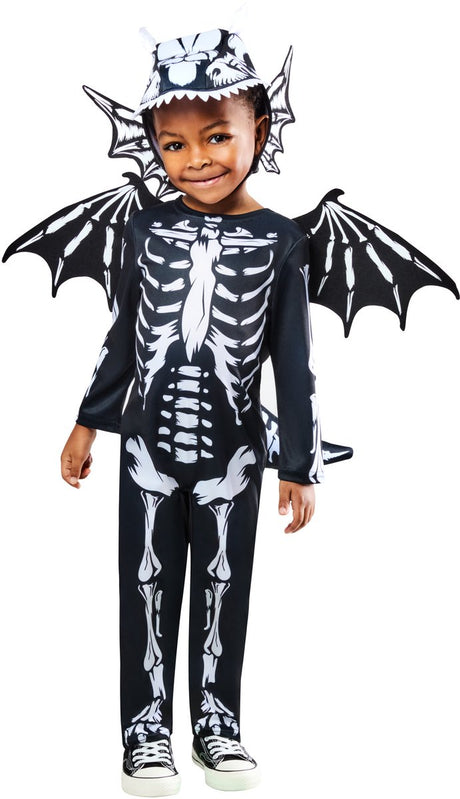Rubies skeleton dragon kinderkostuum - - maat 2-3 jaar 98