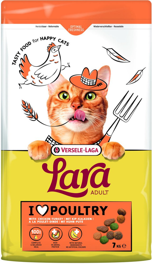 Lara adult kip kalkoen - kattenvoer - 7 kg