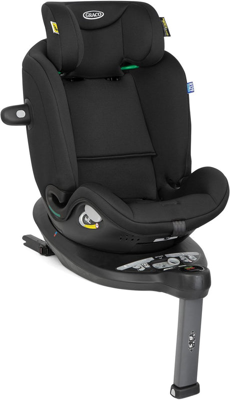 Graco turn2me grow i-size r129 - midnight - 360º draaibaar autostoeltje achterwaarts voorwaarts - van 40 tot 125 cm (vanaf de geboorte tot ca. 7 jaar)