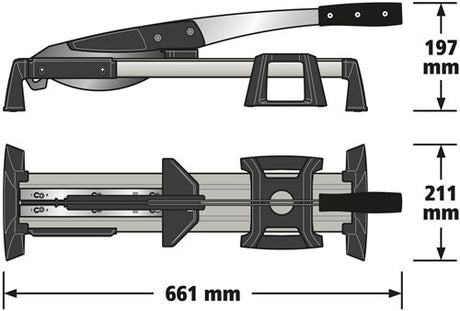 Wolfcraft - laminaatsnijder - vlc 800 - tot 11 mm dik laminaat - laminaatknipper - 6939000