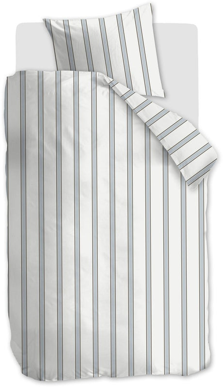 Vtwonen fun stripe dekbedovertrek - eenpersoons - 140 x 220 cm - blauw