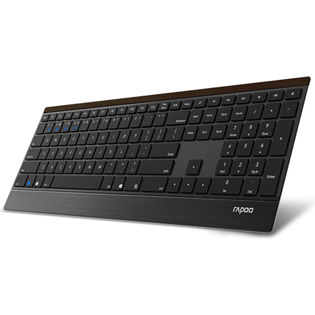 Rapoo Rapoo Toetsenbord Mm Slim Zwart E9500m