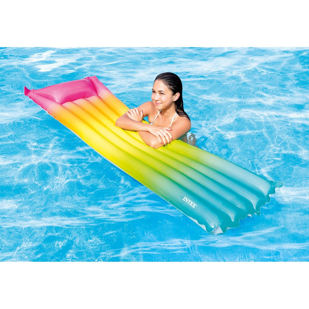 Intex 58721eu regenboog luchtbed 183x69 cm