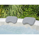 Bestway spa badkussen 2 st staal en pvc grijs