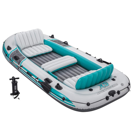 Bestway opblaasbare boot grijs en wit 3,64 x 1,66 m pvc