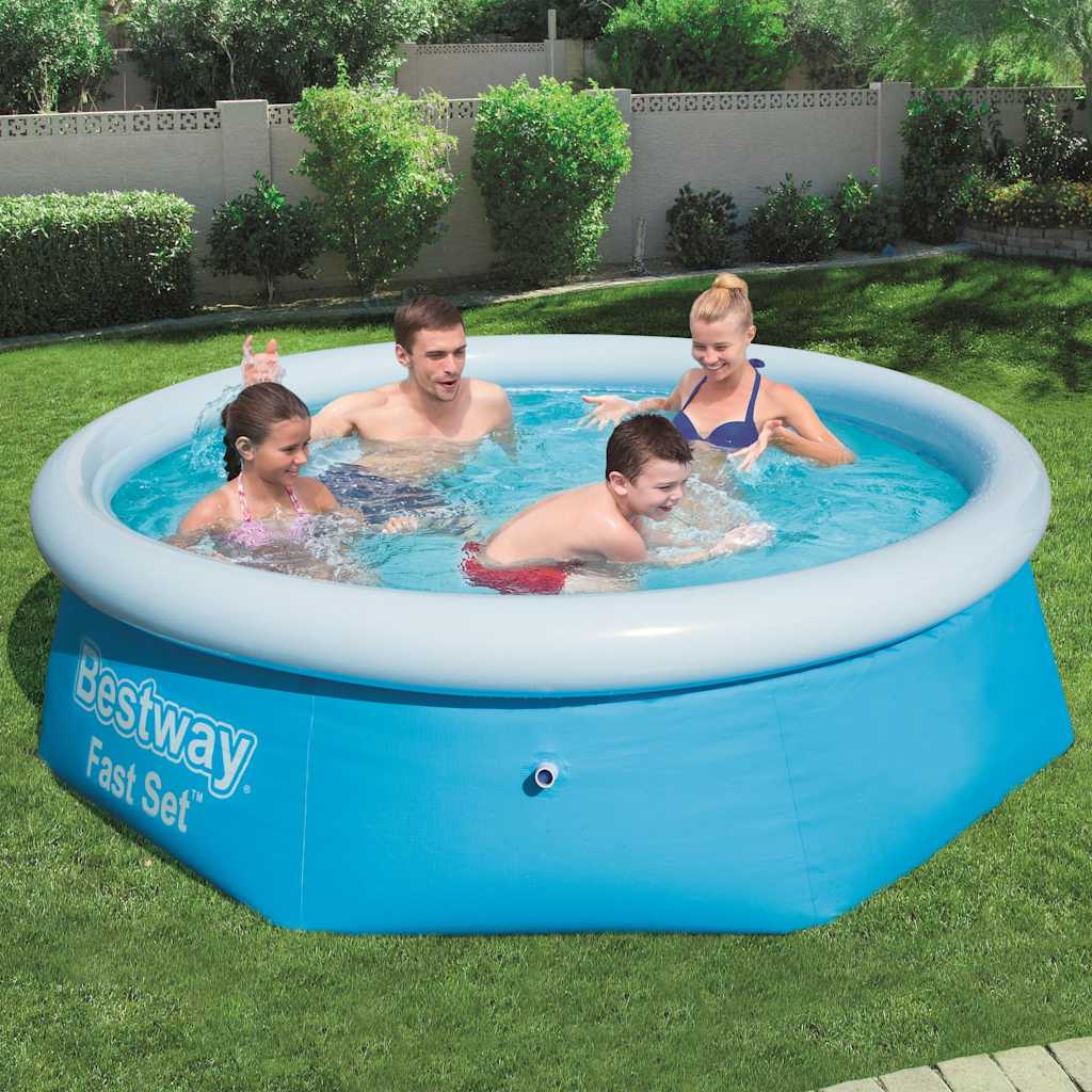 Bestway Zwembad opblaasbaar Fast Set rond 244x66 cm 57265