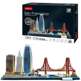 Cubic Fun 3d Puzzle City Line San Francisco + LED Éclairage 90 pièces